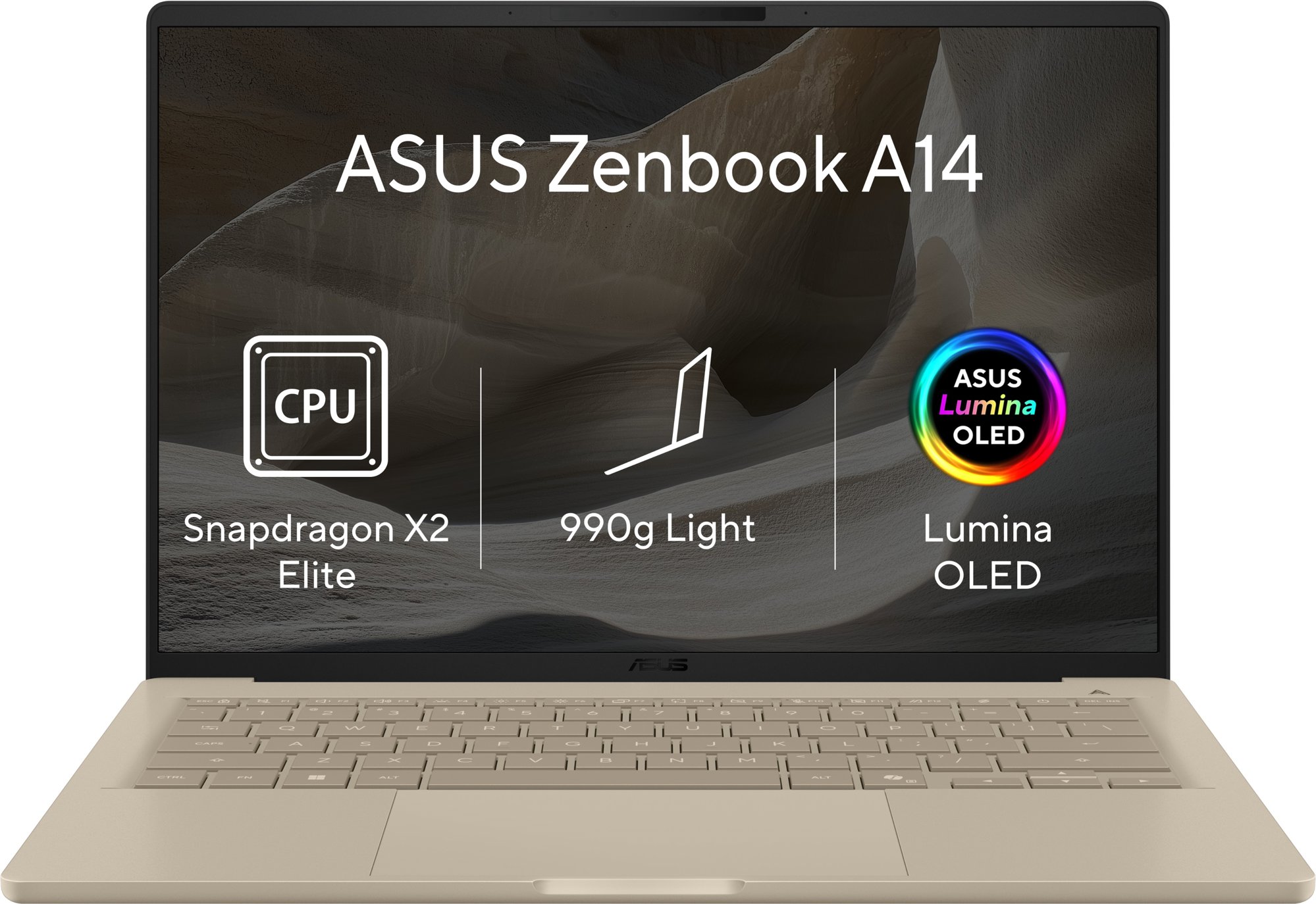 ASUS Zenbook A14 UX3407NA-OLED267XZ Zabriskie Beige (bez adaptéra)