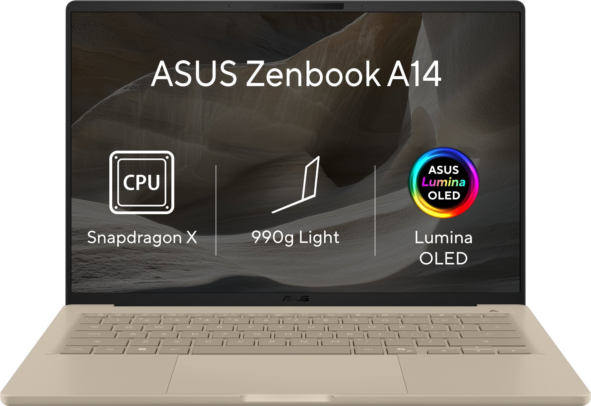 ASUS Zenbook A14 UX3407QA-OLED646WZ Zabriskie Beige (bez adaptéra)