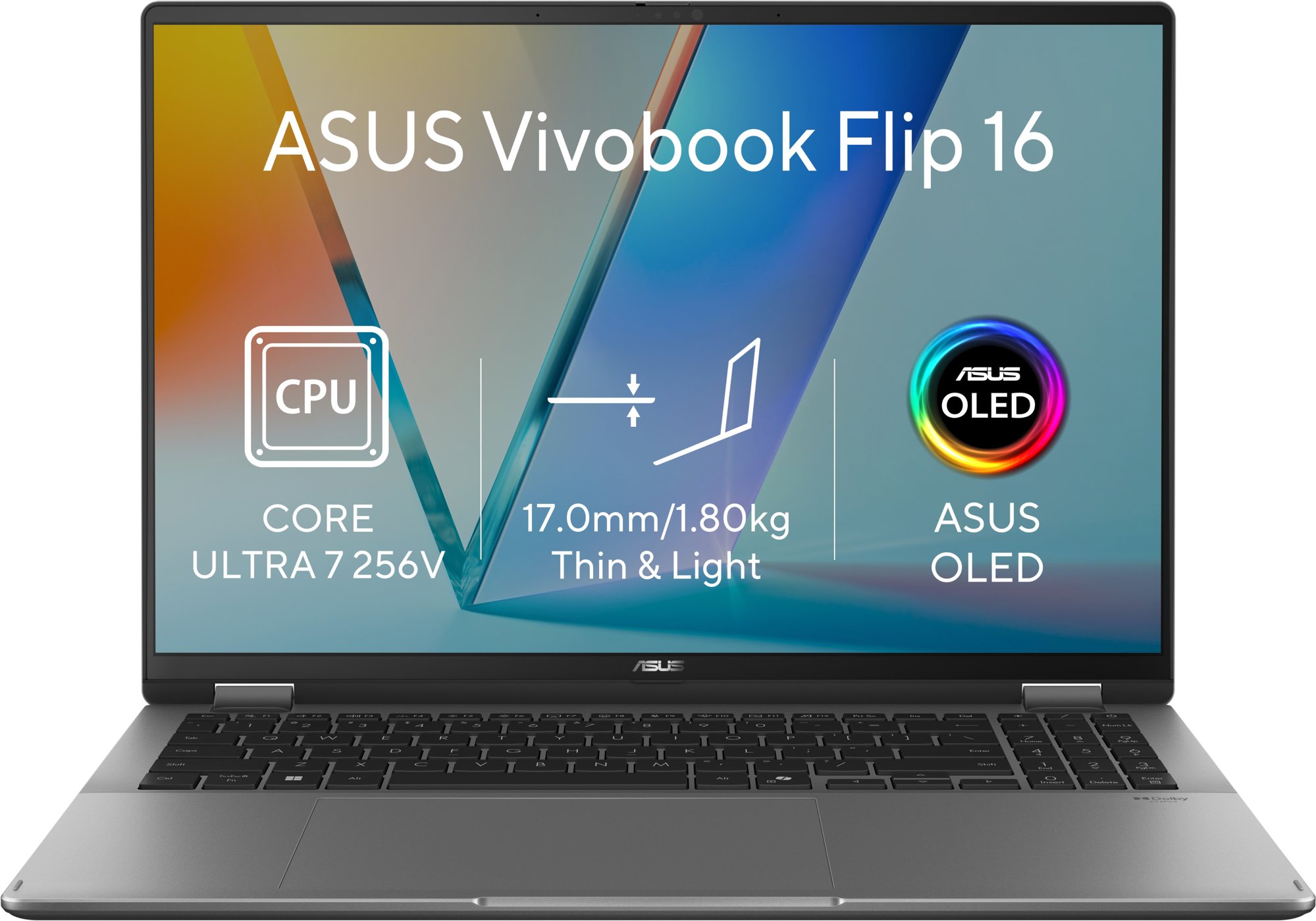 ASUS Vivobook 16 Flip TP3607SA-SI191WZ Matte Gray (bez adaptéra)