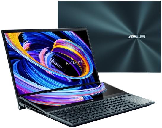 Repasované – ASUS ZenBook Pro Duo OLED UX582HM-OLED032W Celestial Blue celokovový
