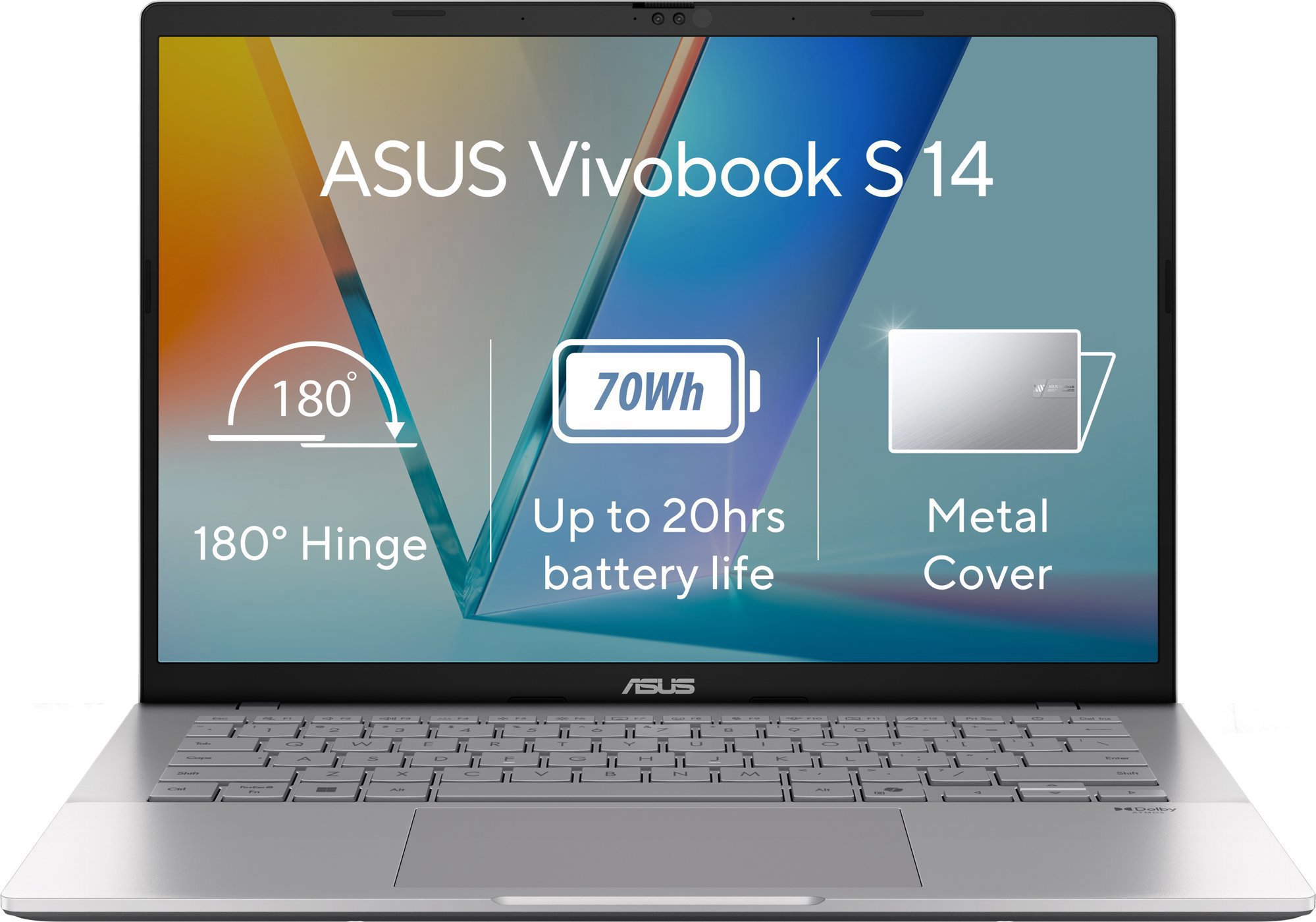 ASUS Vivobook S14 S3407VA-LY070W Cool Silver kovový