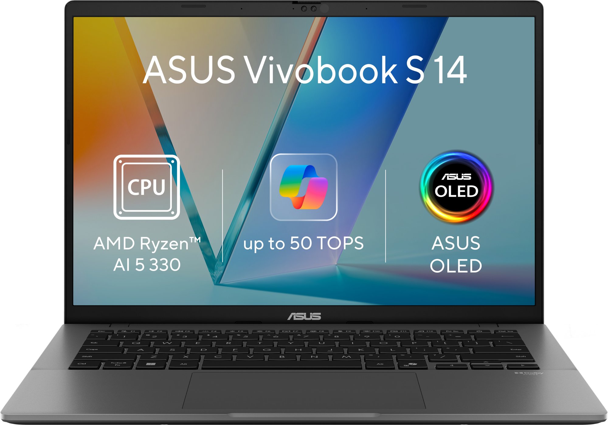 ASUS Vivobook S14 M3407KA-OLED020WZ Matte Gray (bez adaptéra)