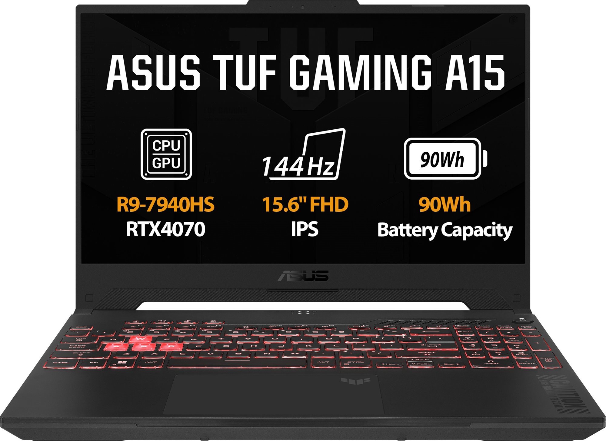 Repasované - ASUS TUF Gaming A15 FA507XI-LP028 Jaeger Gray kovový