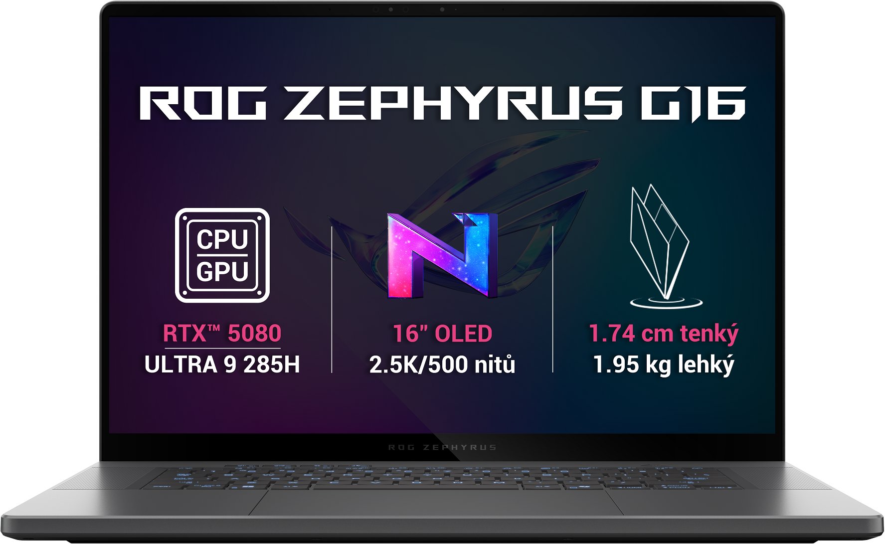 ASUS ROG Zephyrus G16 GU605CW-QR204 Eclipse Gray celokovový