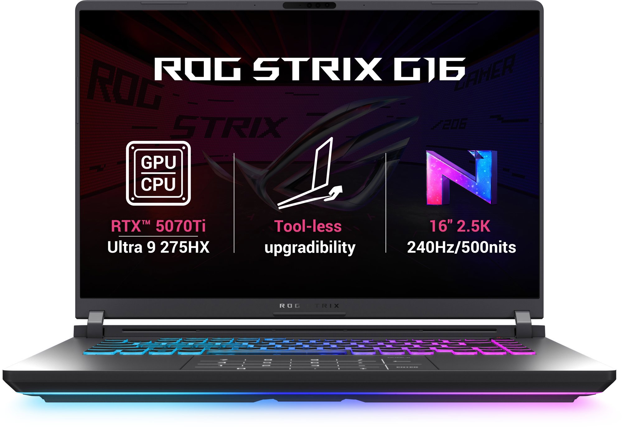 Repasovaný – ASUS ROG Strix G16 G615LR-NEBULA006W Eclipse Gray kovový