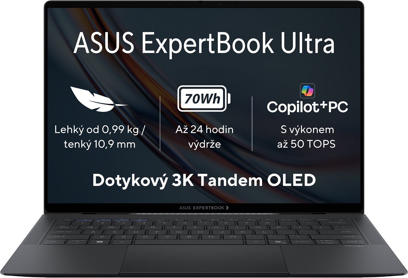 ASUS ExpertBook Ultra B9406CAA-TOLEDX7641BXZ Jet Fog kovový (bez adaptéra)