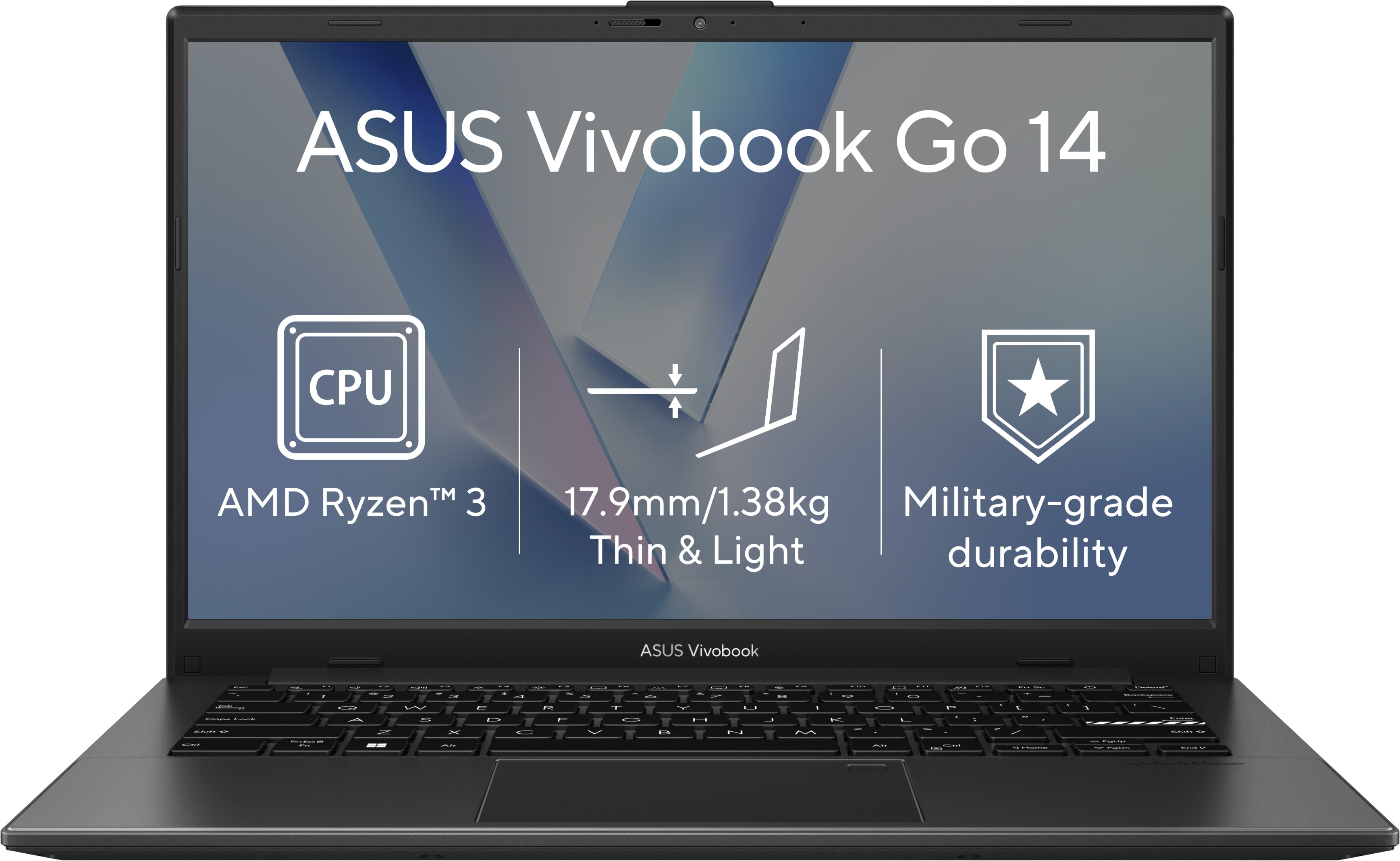 ASUS Vivobook Go 14 E1404FA-EB1869WZ Mixed Black (bez adaptéra)