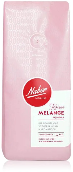 Naber Kaffee Kaiser Melange, 250g, zrnková