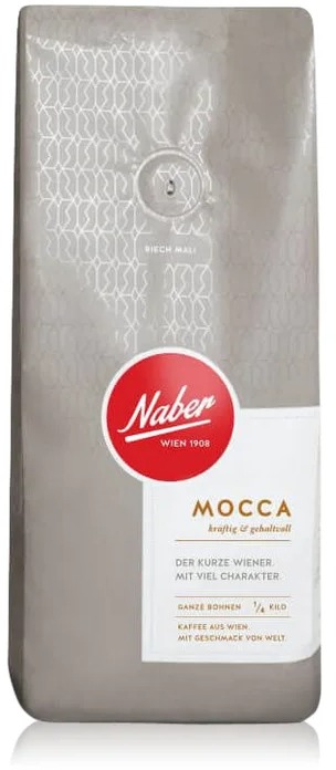 Naber Kaffee Mocca, 250g, zrnková