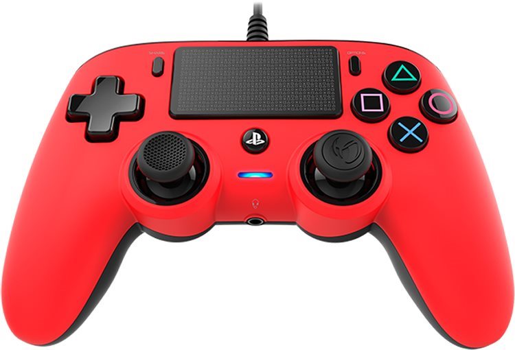Nacon Wired Compact Controller PS4 – červený