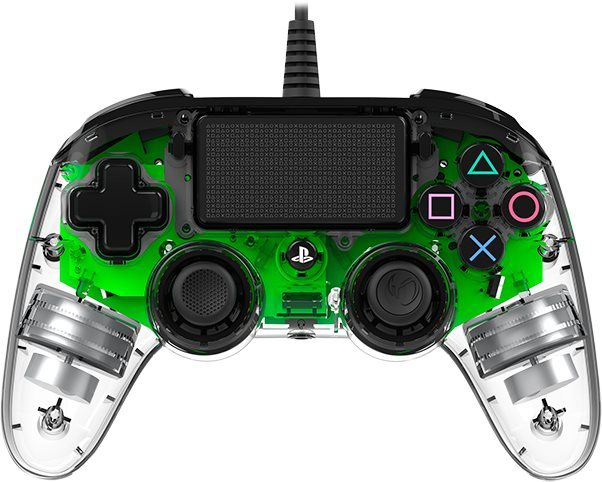 Nacon Wired Compact Controller PS4 – priehľadný zelený