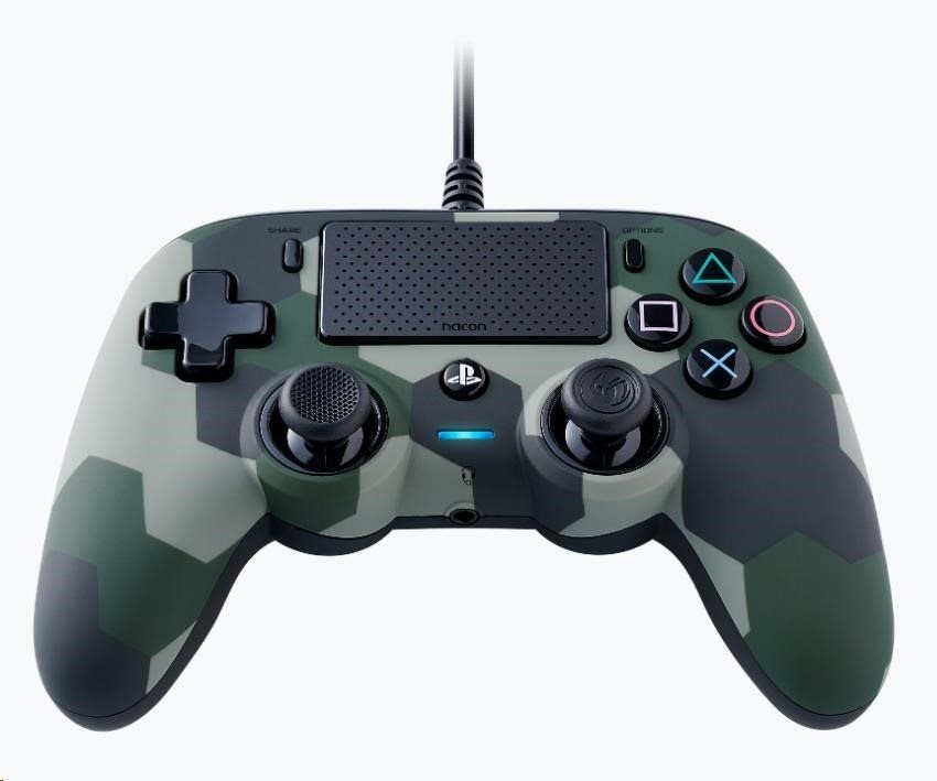 Nacon Wired Compact Controller PS4 – zelená kamufláž