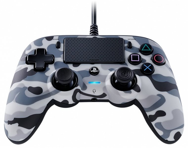 Nacon Wired Compact Controller PS4 – sivá kamufláž