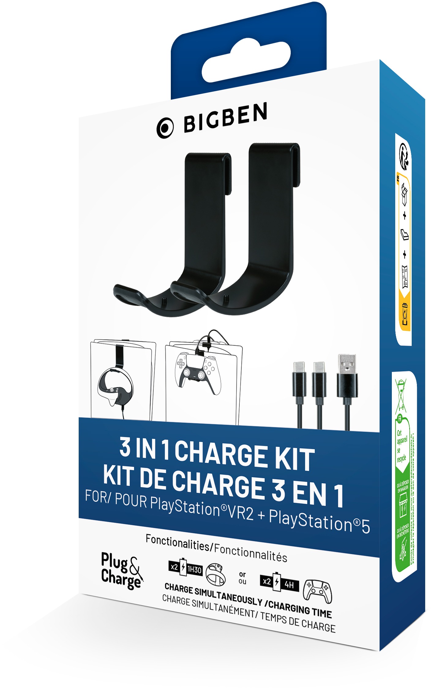 BigBen Nabíjacia Sada 3 v 1 – PlayStation VR2/PS5