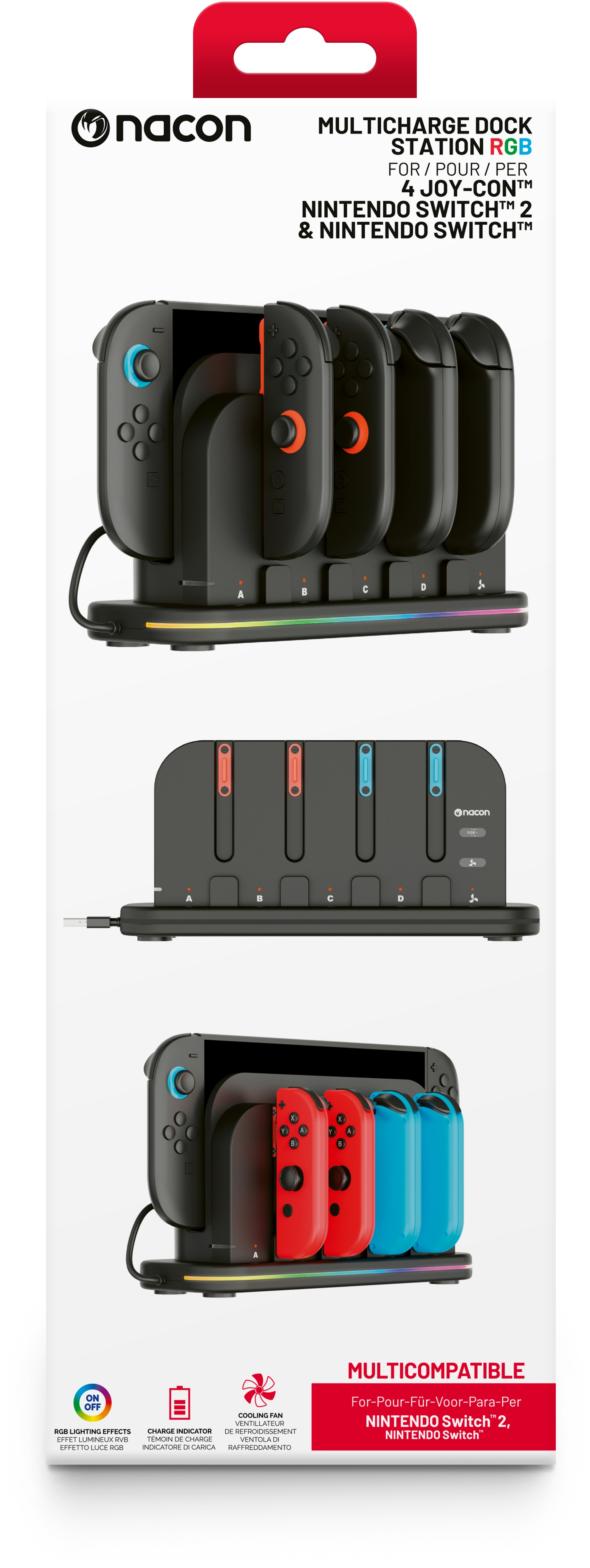 Nacon Multicharge Dock Station – Nintendo Switch 2