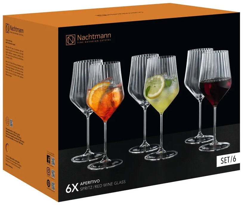 Nachtmann APERITIVO Súprava pohárov na spritz/červené víno 6 ks