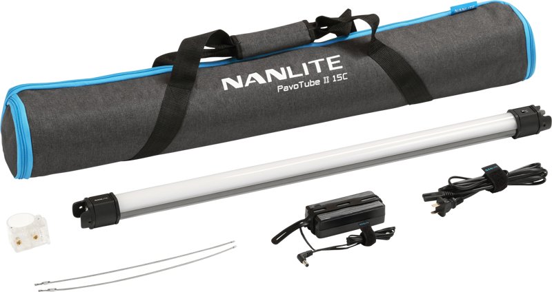 Nanlite Pavotube II 15C LED RGBWW Tube Light 1 Light Kit