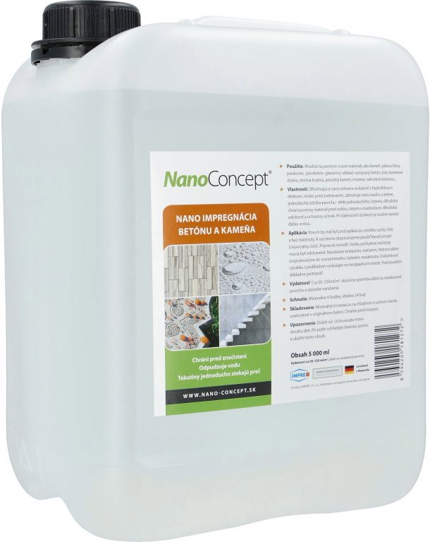 NanoConcept Nano impregnácia betónu a kameňa 5000 ml