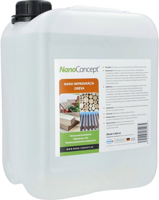 NanoConcept Nano impregnácia dreva 5000 ml