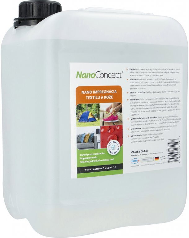 NanoConcept Nano impregnácia textilu a kože 5000 ml