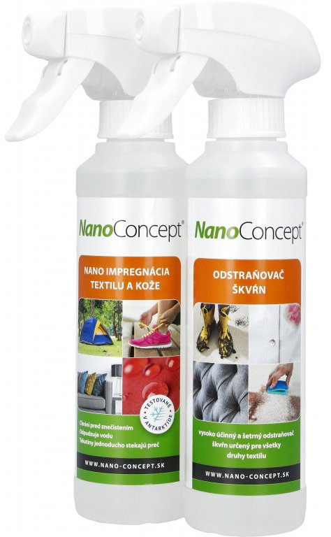 NanoConcept Set nano impregnácia textilu a kože 250 ml