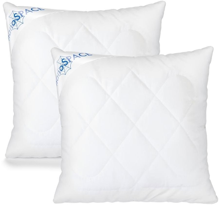 nanoSPACE Sada 2 ks vankúšov pre alergikov so zipsom, 40 × 40 cm