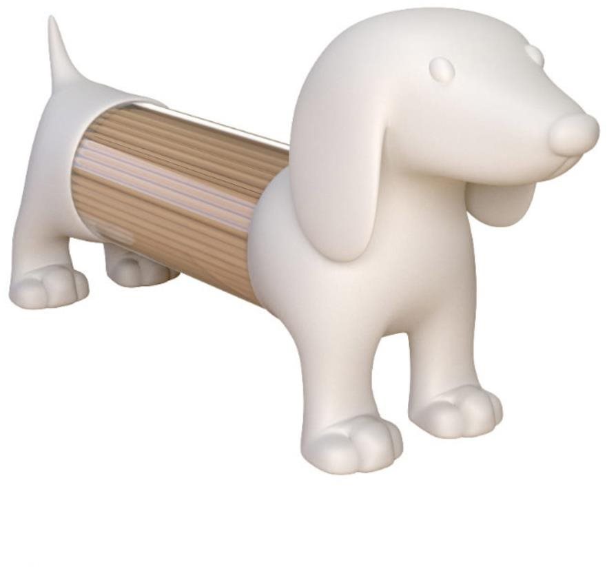 Balvi Stojanček na špáradlá/soľnička – korenička Jazvečík 25989, biely