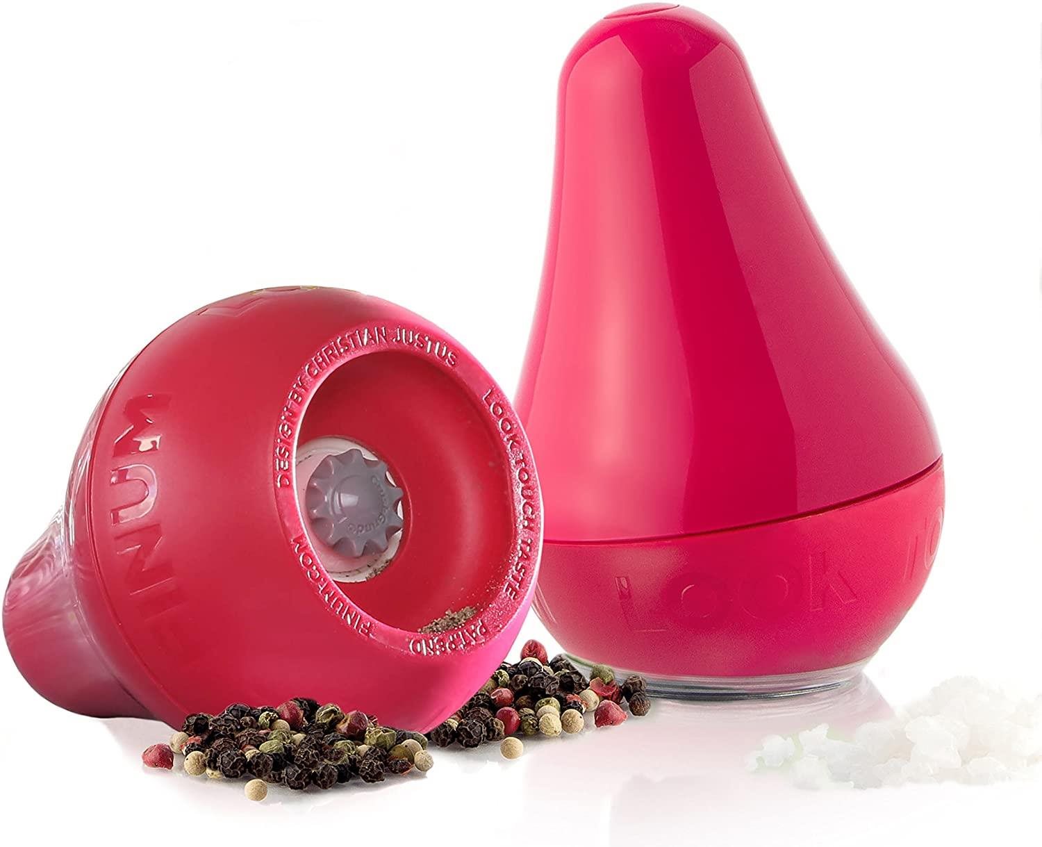 FINUM Mlynček na korenie/soľ Look, červený