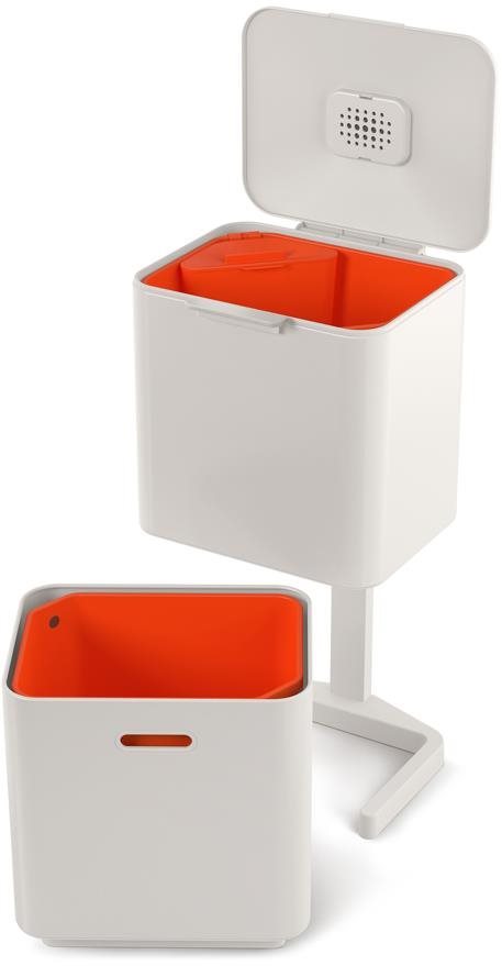 JOSEPH JOSEPH Koše na triedený odpad Totem Max 60 l Stone 30061