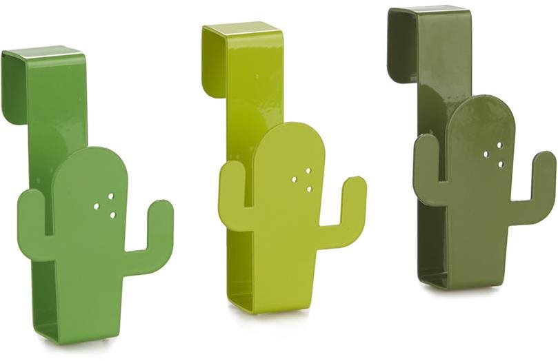 Balvi Vešiačiky na zásuvky Cactus 27319, zelené, 3 ks