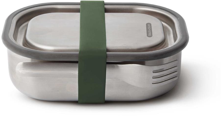 BLACK+BLUM Desiatový box Steel Appetit 600 ml, zelený