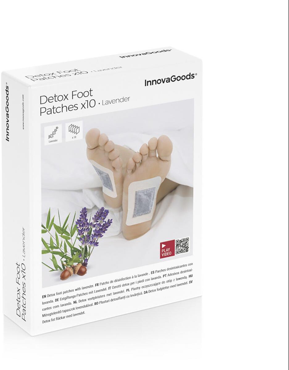InnovaGoods – Detoxikačné náplasti na nohy, levanduľa, 10 ks