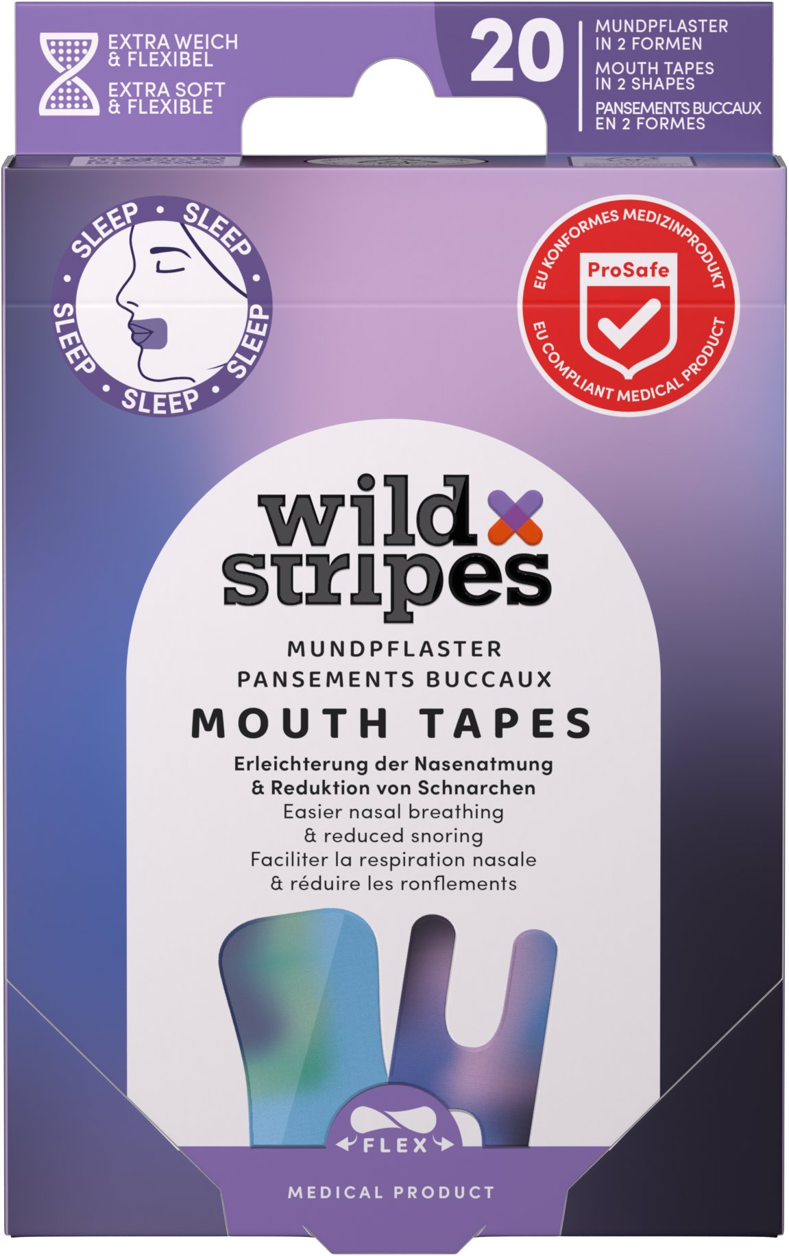 WILD Stripes Mouth Patches Sunset 20 ks