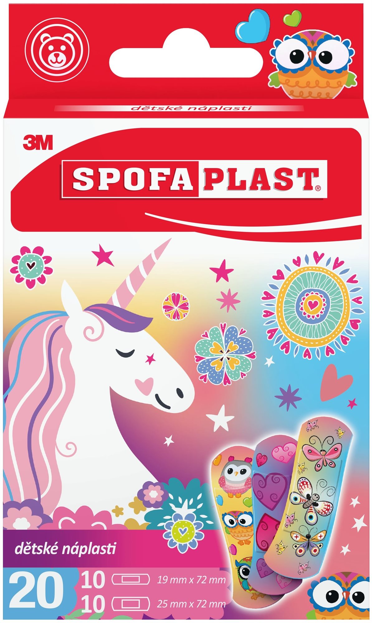 3M Spofaplast 119, detský – dievčenský motív