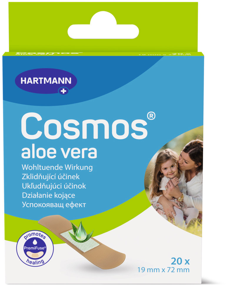 COSMOS Náplasť s aloe vera 19 × 72 mm, 20 ks
