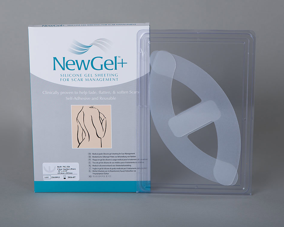 NEW GEL+ Priehľadná náplasť v tvare kotvy 2 ks