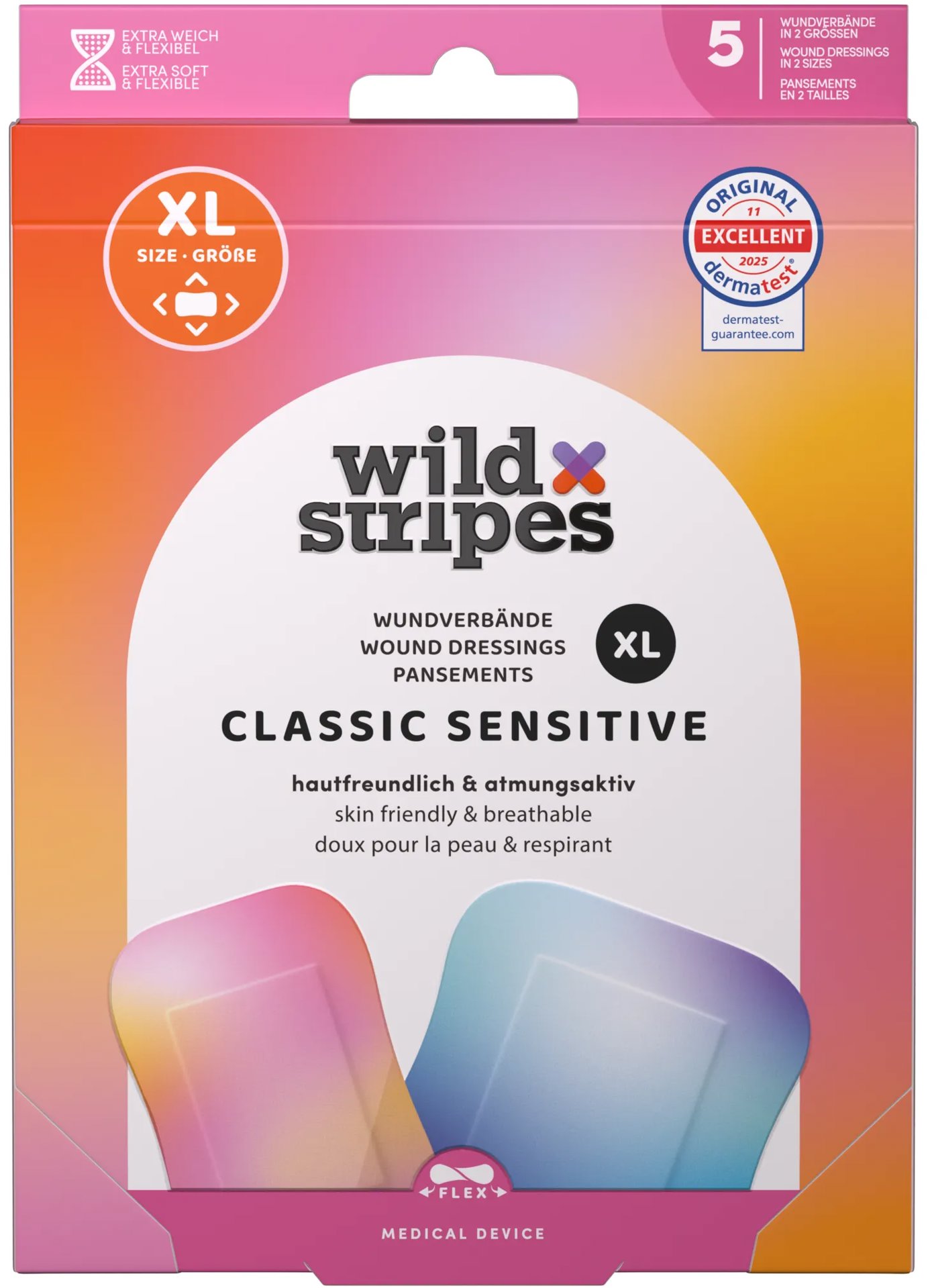 WILD STRIPES Classic Sensitive XL Cloud Kiss 5 ks