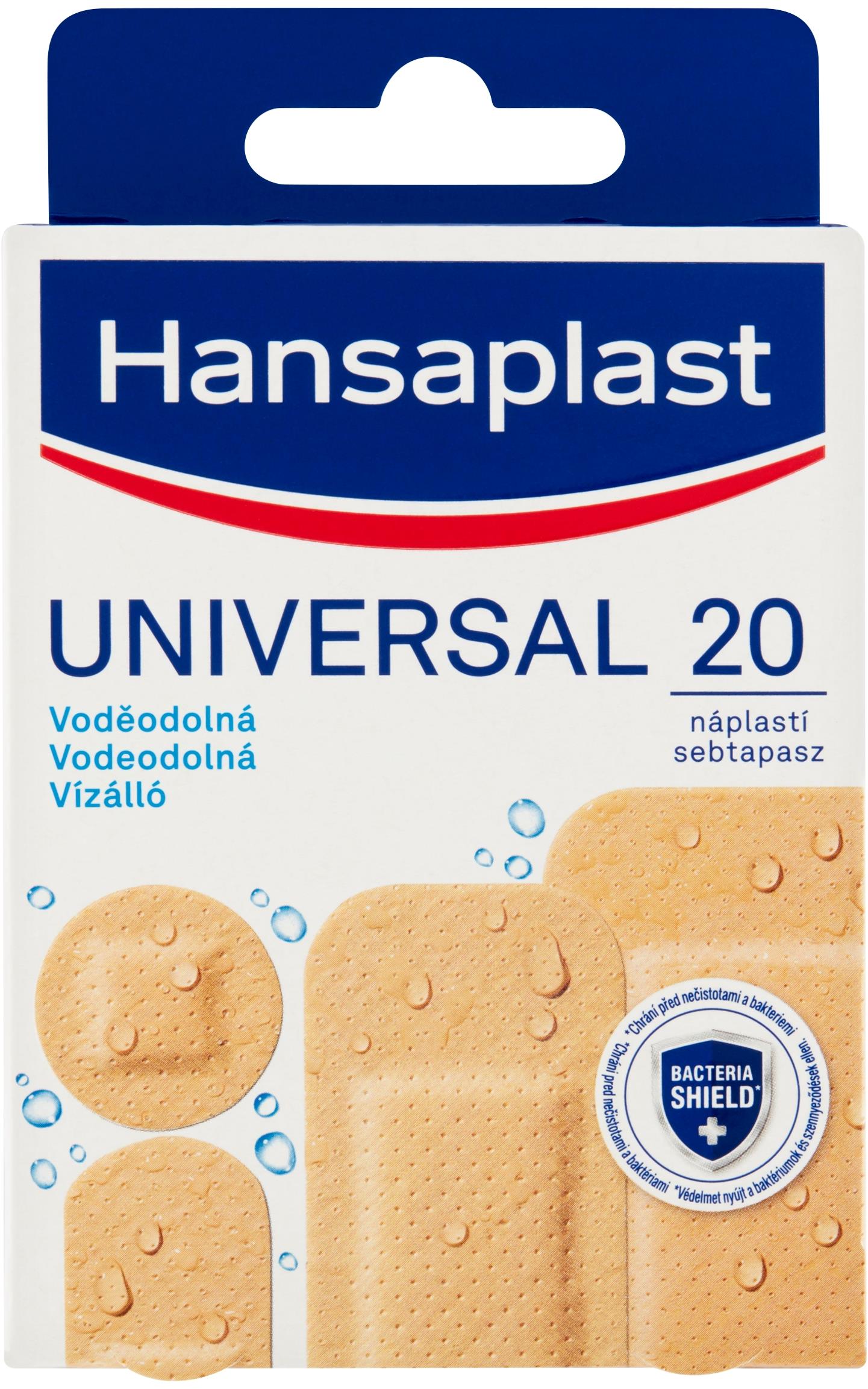 HANSAPLAST Universal, vodoodolná náplasť (20 ks)