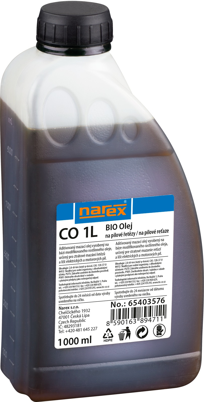 NAREX Olej na reťazovú pílu CO 1 l