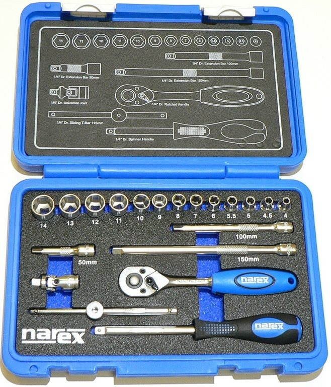 NAREX Gola sada 1/4" 20 ks 7891308