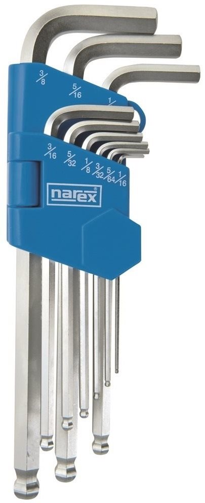 NAREX Sada palcových kľúčov imbus 1/16 – 3/8 9 dielov