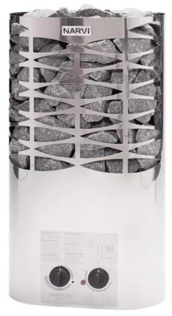 Narvi Saunové kachle, elektrická NS Mini 3,6 kW, steel
