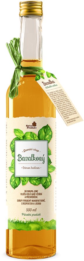 Naturprodukt Sirup bazalkový 500 ml