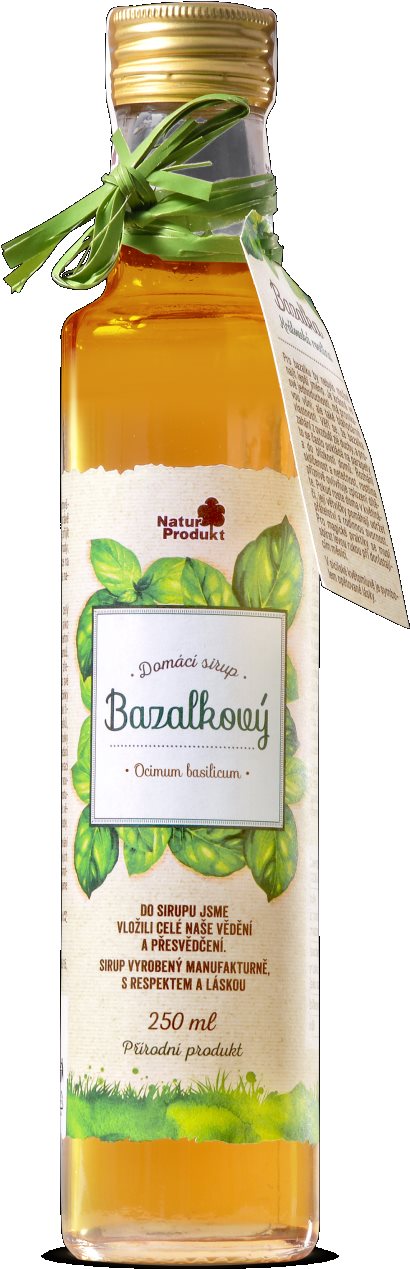Naturprodukt Sirup bazalkový CZ 250 ml