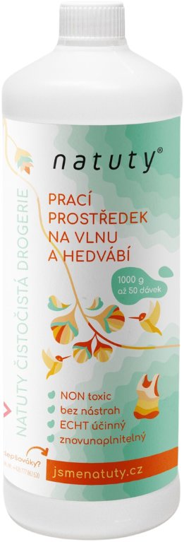 Natuty Prací prostředek na vlnu a hedvábí Jsme natuty, 100 ml