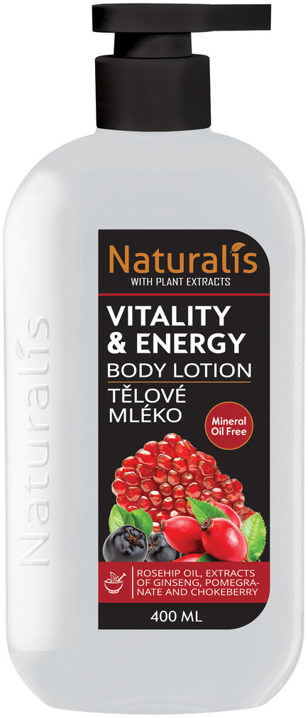 Naturalis Telové mlieko – Vitality & Energy 400 ml