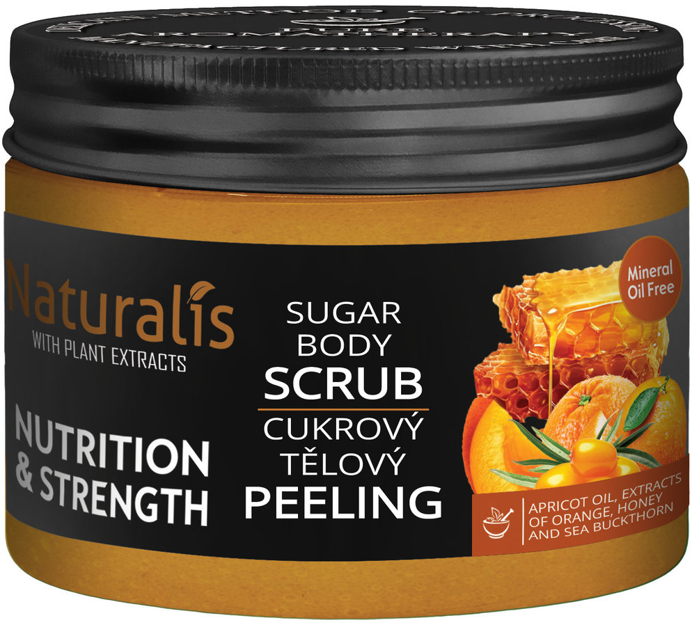 Naturalis Cukrový telový peeling – Nutrition & Strenght 250 g