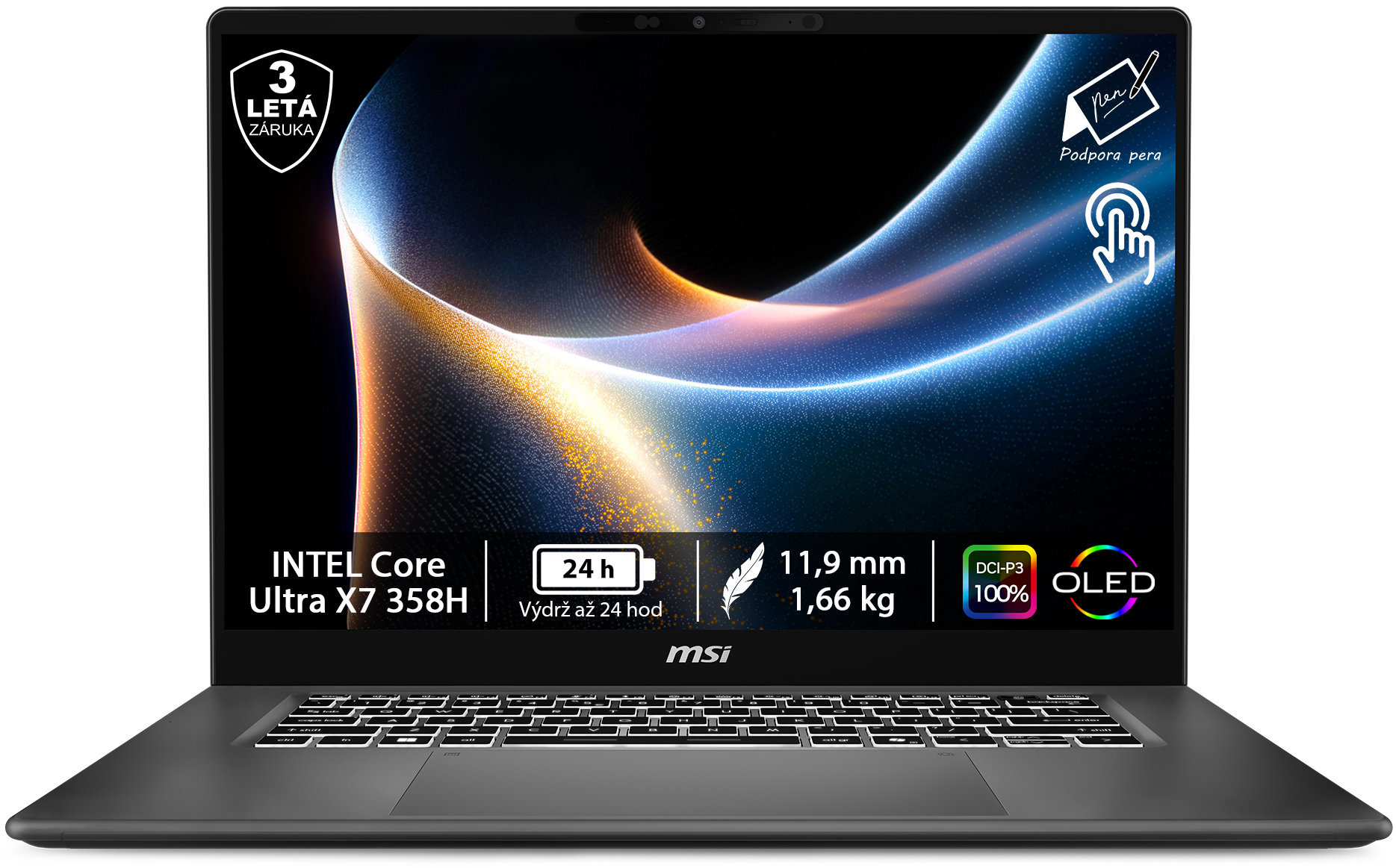 MSI Prestige 16 Flip AI+ C3MTG-262CZ (bez adaptéra)
