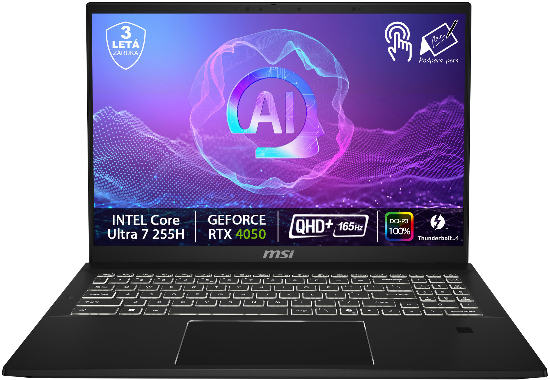 MSI SummitPro 16 AI A2HVETG-078CZ celokovový