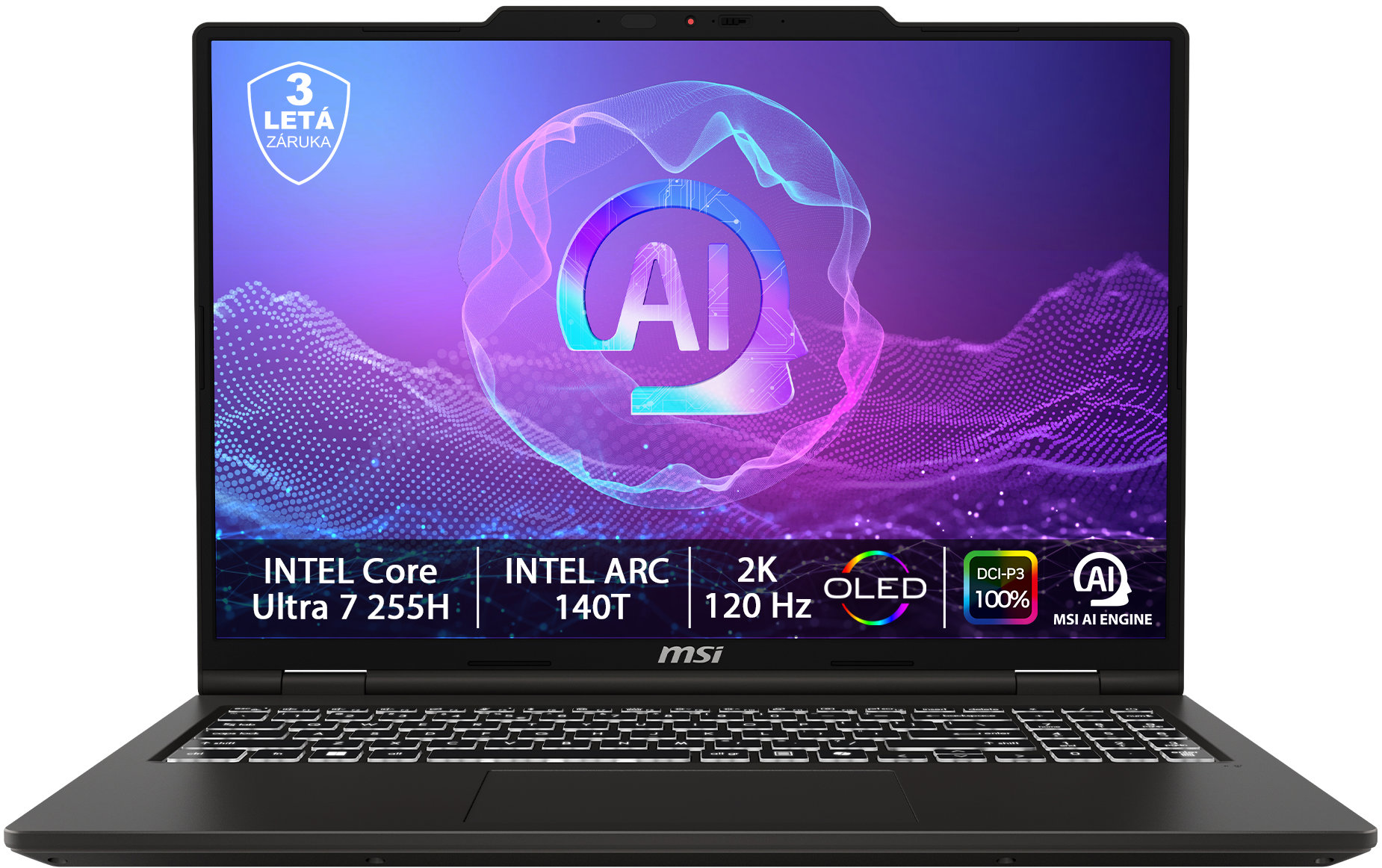 MSI Venture 16 AI A2HMG-036CZ kovový